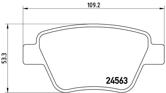 ZADNJE KOČIONE PLOČICE - BREMBO - P 85 114