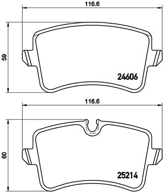 KOMPLET PLOČICA, DISK-KOČNICA - BREMBO - P 85 118