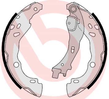 KOMPLET KOČIONIH PAPUČA - BREMBO - S 23 523