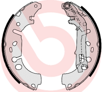 KOMPLET KOČIONIH PAPUČA - BREMBO - S 23 531