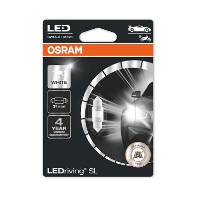 Žarulja OSRAM LED C5W (31 MM) 12V 1,0W 6438DWP-01B BIJELA SV8.5-8 LED RETROFITS 1