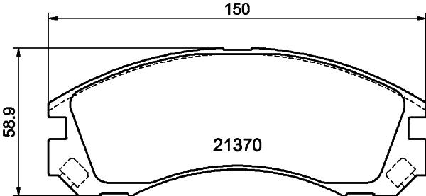 Picture of MINTEX - MDB2174 - Brake Pad Set, disc brake (Brake System)