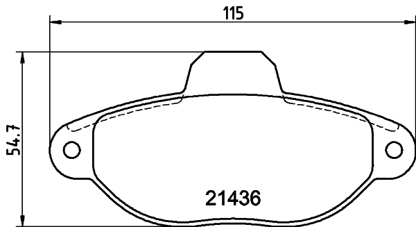Picture of MINTEX - MDB1666 - Brake Pad Set, disc brake (Brake System)