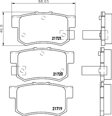 Picture of MINTEX - MDB1564 - Brake Pad Set, disc brake (Brake System)