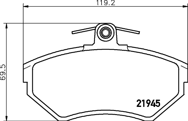 Picture of MINTEX - MDB1868 - Brake Pad Set, disc brake (Brake System)