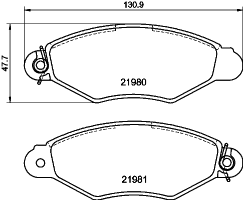 Picture of MINTEX - MDB2055 - Brake Pad Set, disc brake (Brake System)