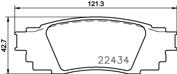 Picture of MINTEX - MDB3897 - Brake Pad Set, disc brake (Braking System)