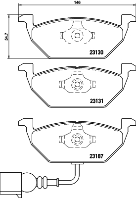 Picture of MINTEX - MDB2040 - Brake Pad Set, disc brake (Brake System)