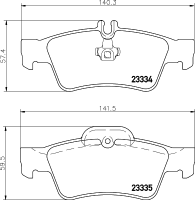 Picture of MINTEX - MDB2587 - Brake Pad Set, disc brake (Brake System)