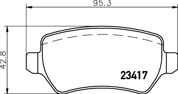 Picture of MINTEX - MDB2223 - Brake Pad Set, disc brake (Brake System)