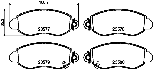 Picture of MINTEX - MDB2061 - Brake Pad Set, disc brake (Braking System)