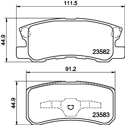 Picture of MINTEX - MDB2080 - Brake Pad Set, disc brake (Brake System)