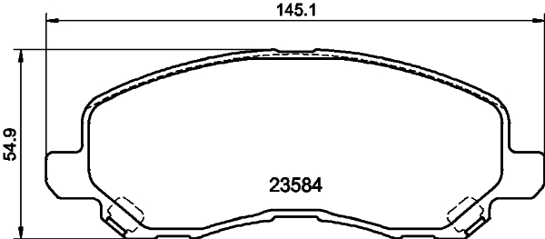 Picture of MINTEX - MDB2134 - Brake Pad Set, disc brake (Brake System)