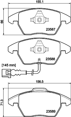 Picture of MINTEX - MDB2604 - Brake Pad Set, disc brake (Brake System)