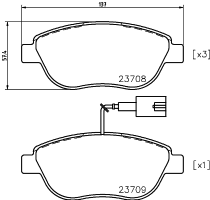 Picture of MINTEX - MDB2240 - Brake Pad Set, disc brake (Brake System)