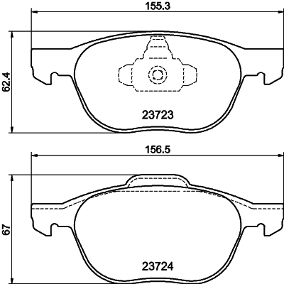 Picture of MINTEX - MDB2634 - Brake Pad Set, disc brake (Braking System)