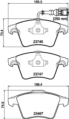 Picture of MINTEX - MDB2642 - Brake Pad Set, disc brake (Brake System)