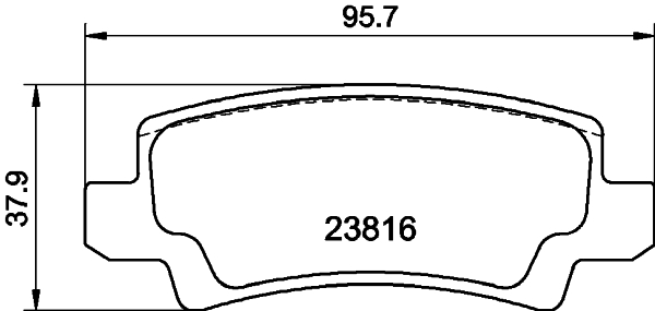 Picture of MINTEX - MDB2596 - Brake Pad Set, disc brake (Brake System)