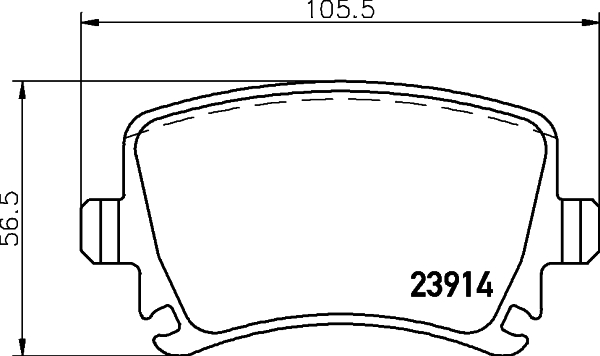 Picture of MINTEX - MDB2580 - Brake Pad Set, disc brake (Braking System)