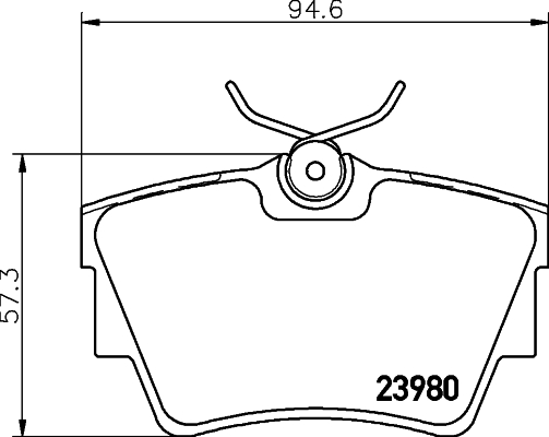 Picture of MINTEX - MDB2258 - Brake Pad Set, disc brake (Brake System)