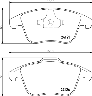 Picture of MINTEX - MDB2860 - Brake Pad Set, disc brake (Brake System)