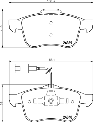 Picture of MINTEX - MDB2790 - Brake Pad Set, disc brake (Brake System)