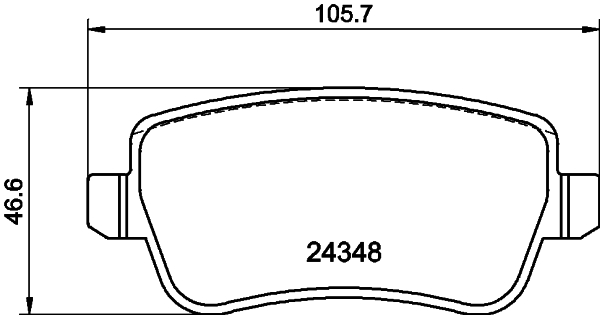 Picture of MINTEX - MDB2800 - Brake Pad Set, disc brake (Brake System)