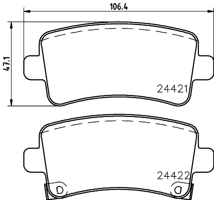 Picture of MINTEX - MDB2867 - Brake Pad Set, disc brake (Brake System)