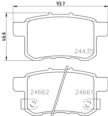 Picture of MINTEX - MDB2946 - Brake Pad Set, disc brake (Brake System)