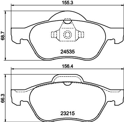 Picture of MINTEX - MDB2883 - Brake Pad Set, disc brake (Brake System)