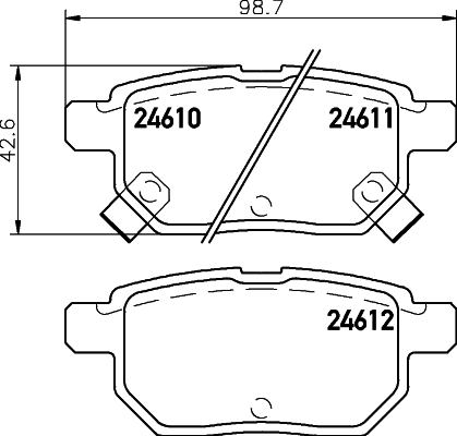 Picture of MINTEX - MDB2925 - Brake Pad Set, disc brake (Brake System)