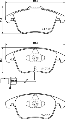 Picture of MINTEX - MDB2952 - Brake Pad Set, disc brake (Brake System)