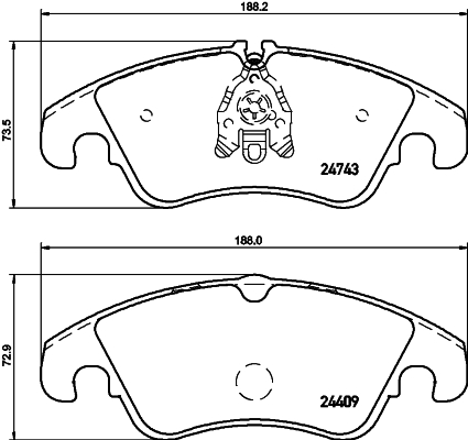 Picture of MINTEX - MDB2934 - Brake Pad Set, disc brake (Brake System)