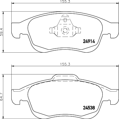 Picture of MINTEX - MDB3043 - Brake Pad Set, disc brake (Brake System)