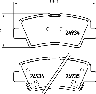 Picture of MINTEX - MDB3027 - Brake Pad Set, disc brake (Brake System)