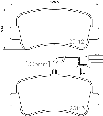 Picture of MINTEX - MDB3094 - Brake Pad Set, disc brake (Brake System)