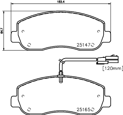 Picture of MINTEX - MDB3093 - Brake Pad Set, disc brake (Brake System)