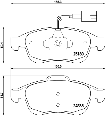 Picture of MINTEX - MDB3120 - Brake Pad Set, disc brake (Braking System)