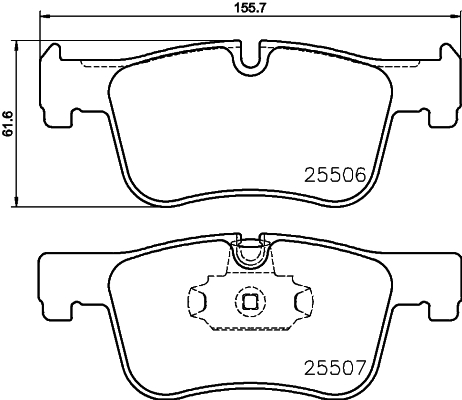 Picture of MINTEX - MDB3216 - Brake Pad Set, disc brake (Brake System)