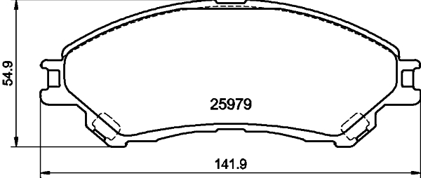 Picture of MINTEX - MDB3427 - Brake Pad Set, disc brake (Brake System)