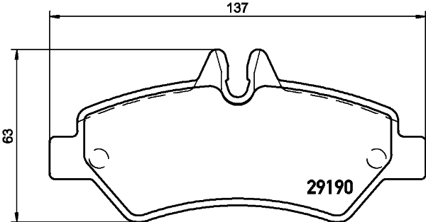 Picture of MINTEX - MDB2802 - Brake Pad Set, disc brake (Brake System)