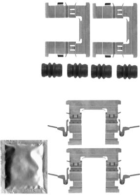 Picture of MINTEX - MBA1853 - Accessory Kit, disc brake pads (Brake System)