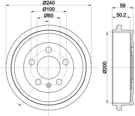 Picture of MINTEX - MBD247 - Brake Drum (Brake System)