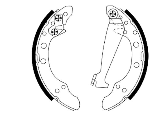 Picture of MINTEX - MFR373 - Brake Shoe Set (Brake System)