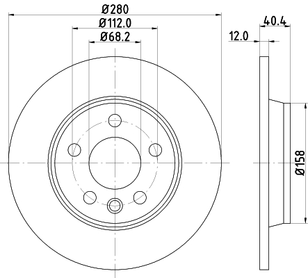 Picture of MINTEX - MDC1525 - Brake Disc (Brake System)