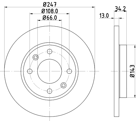 Picture of MINTEX - MDC1010C - Brake Disc (Brake System)