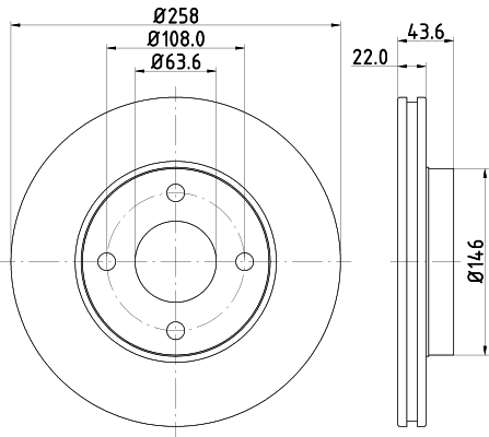 Picture of MINTEX - MDC1030 - Brake Disc (Brake System)