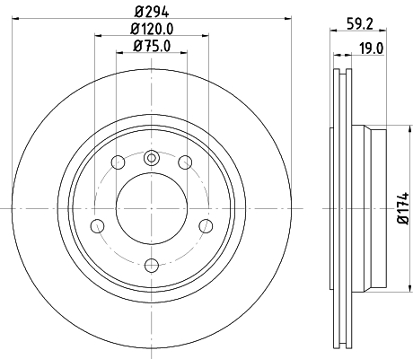 Picture of MINTEX - MDC1384 - Brake Disc (Brake System)