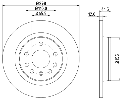 Picture of MINTEX - MDC1560C - Brake Disc (Brake System)
