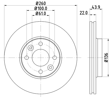 Picture of MINTEX - MDC1607C - Brake Disc (Brake System)